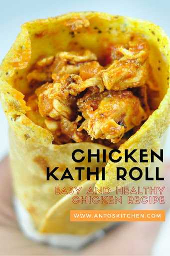 chicken kati roll