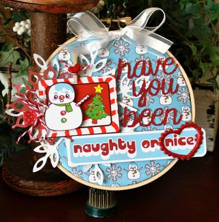 Naughty or nice hoop