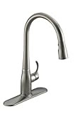 KOHLER K-597-VS Simplice Pull-Down Secondary Faucet, Vibrant Stainless