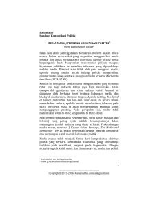 KOMUNIKASI SOSIAL DAN PEMBANGUNAN