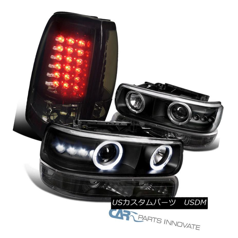 大好評 Fleetside Projector ライト ランプ 99 02 ヘッドライト Silverado Headlight Bumper Smoke Black Led Tail ヘッドライト ヘッドライト Lights 99 02 Silverado Fleetside黒プロジェクターヘッドライト バンプ Er スモークledテールライト World倉庫 店車用品