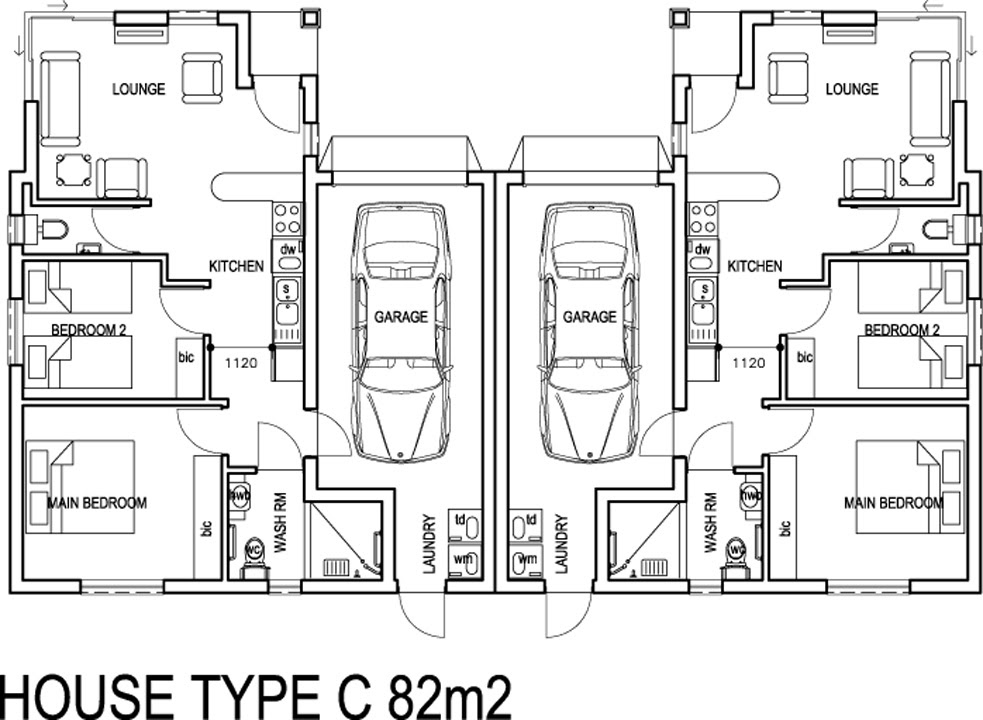 Wilgepark 2 - 2 Bedroom Unit Plans