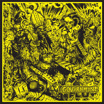 GOVERNMENT FLU Demo 2008 7"EP cover art