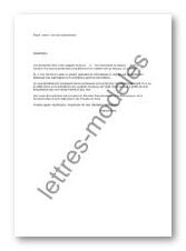 Modèle et exemple de lettres type : Achat vice de consentement