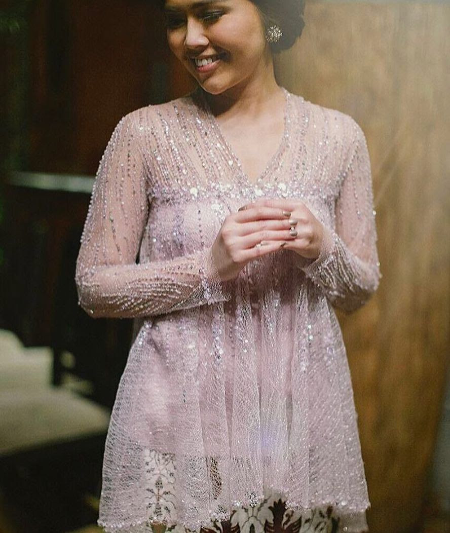 model baju brokat simple