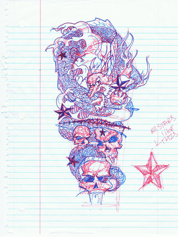 Dragon Sleeve - sleeve tattoo