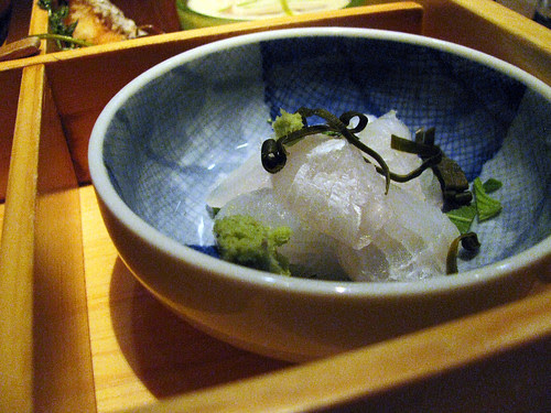 snapper sashimi