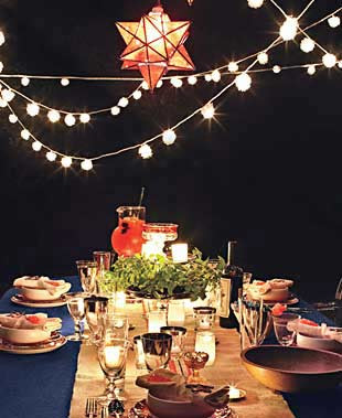Nighttime Fourth of July Backyard Party - Holiday Party Menus ...