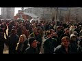 Харьковский Евромайдан возле дворца спорта про Януковича 22.02.2014