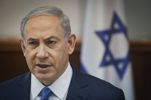 Israeli Prime Minister Benjamin Netanyahu chairs the weekly cabinet meeting in Jerusalem on Sunday, March 29, 2015. Netanyahu said he has "deep concern" over...