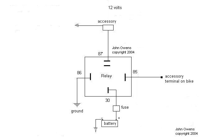 Wiring accessories with a relay