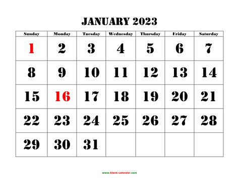  january 2023 printable calendar free download monthly calendar templates