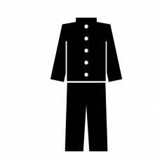 学生服 シルエット イラストの無料ダウンロードサイト シルエットac