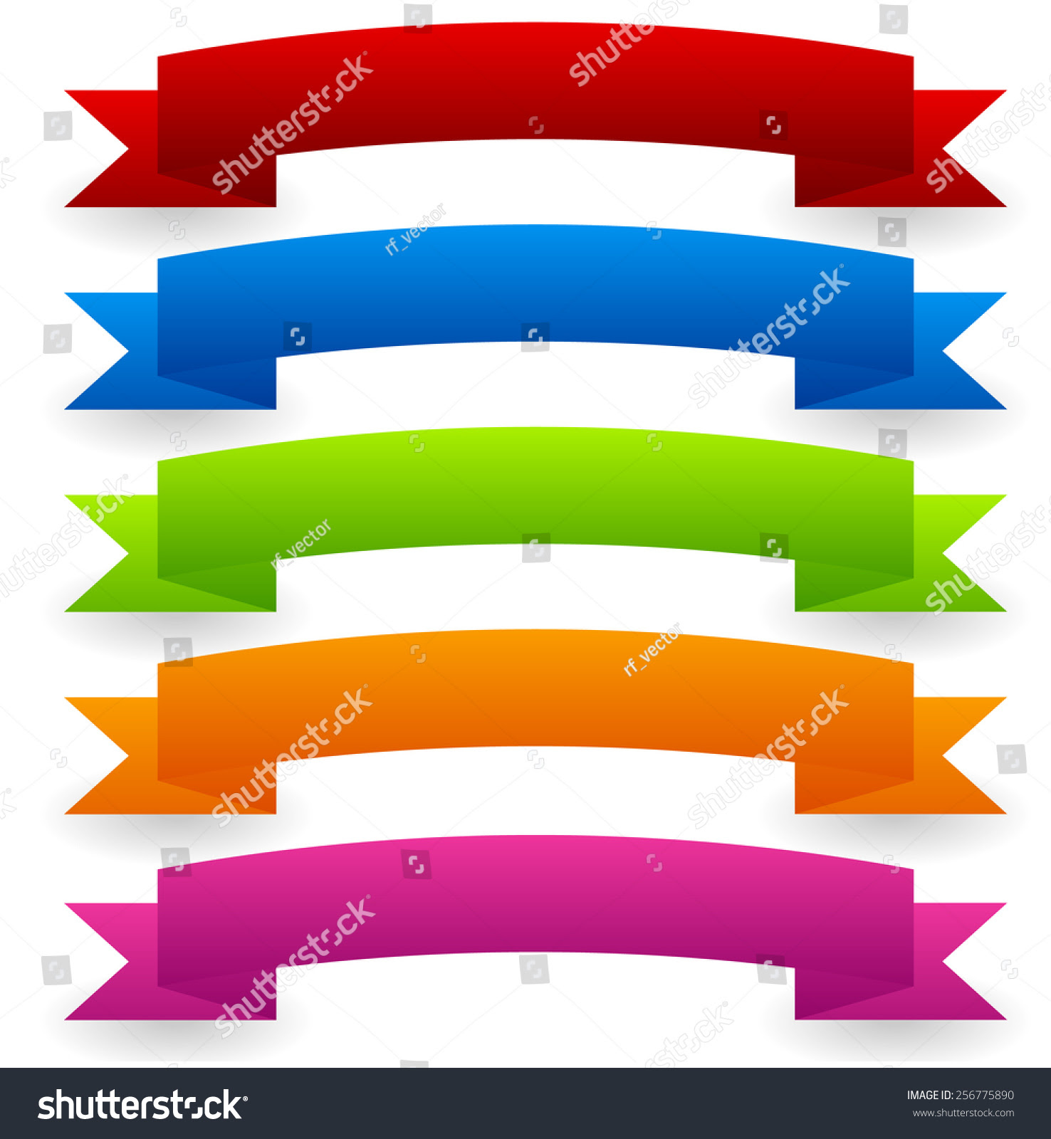Download Colorful Vector Banner Set Curved Arched Stock Vector ...