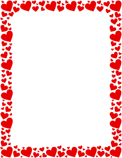 Red Heart Border Png Clip Art Library