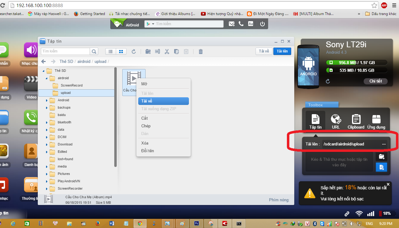 How to copy files from your computer to your Android phone without a cable