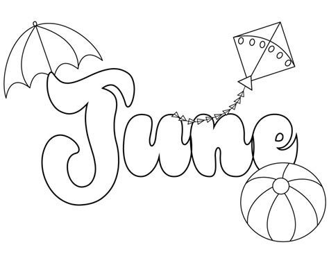 Kick off summer and the coming summer months by enjoying these months of the year coloring … june coloring pages best coloring pages for kids