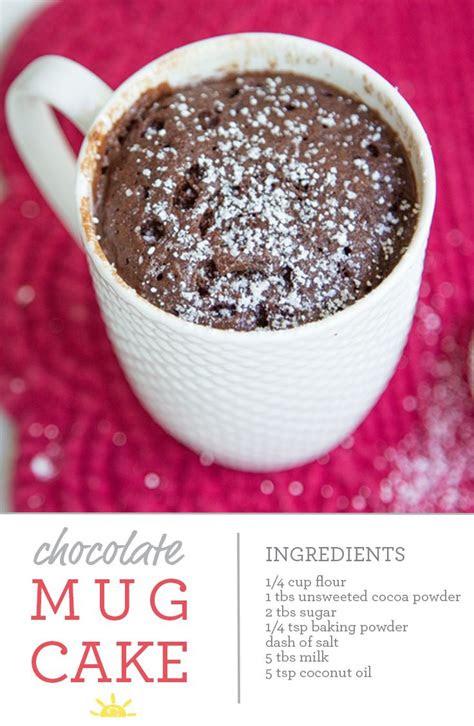 chocolate mug cake single serving    power