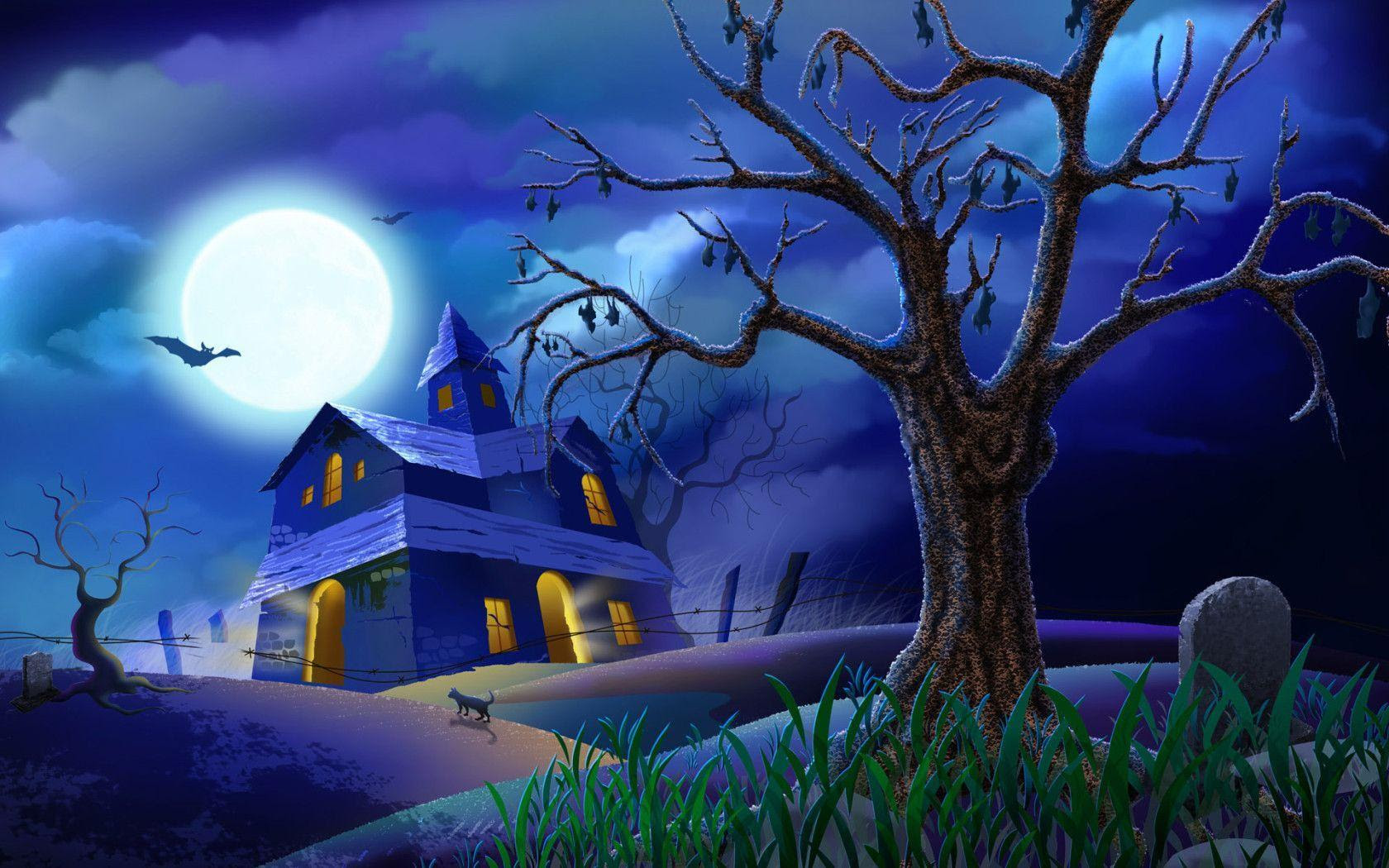 Free Halloween  Desktop Backgrounds  Wallpaper  Cave