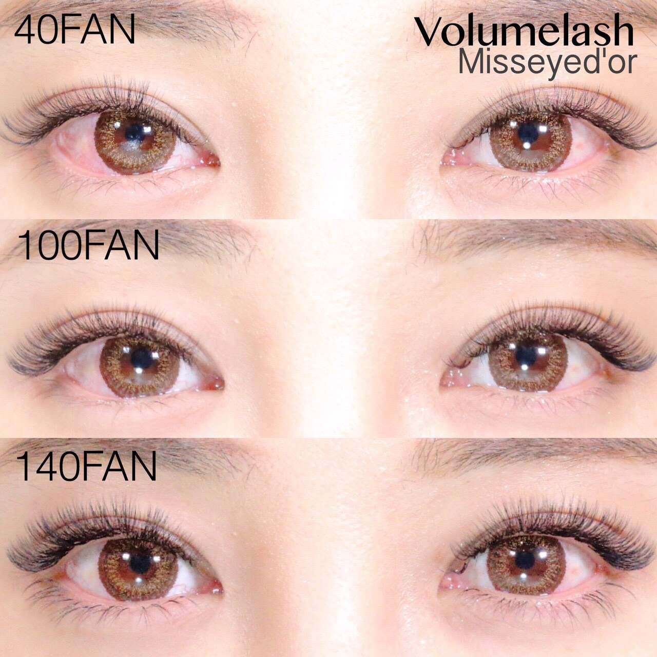 3dマツエクの本数イメージ 出雲で一番の美容室 Abbel Lire アッベリーレ