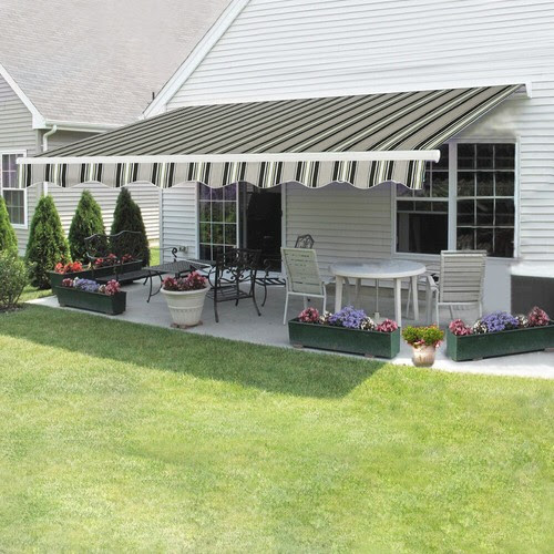 Garden Patio New Retractable Diy Manual Awning Canopy Outdoor Patio Garden Sun Shade Shelter Garden Structures Shade
