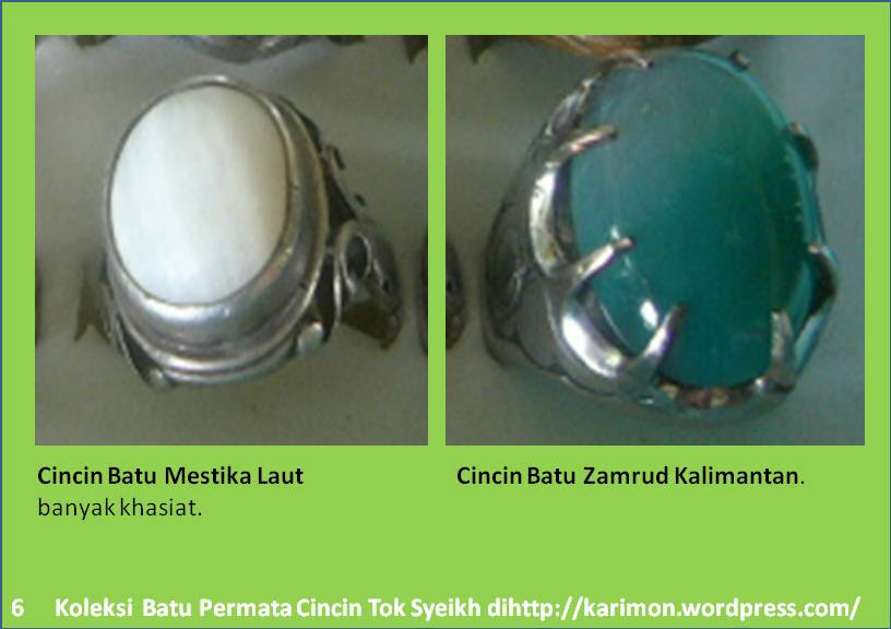 Koleksi Terpilih Batu Permata Cincin Tok Syeikh