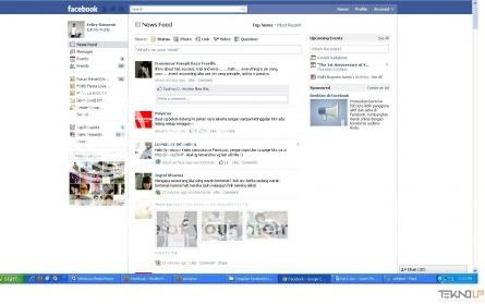 new layout facebook, the new design and facebook site interface, facebook redesign