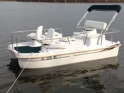 Electric Pontoon Boat - Used Eldebo Electric Deck Boat for sale in 
