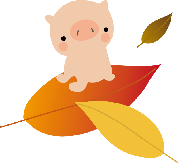 豚 子ぶた のイラスト 無料イラスト フリー素材２