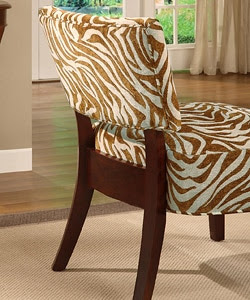 Occasional Chair Brown Zebra Print | Overstock.com Shopping 