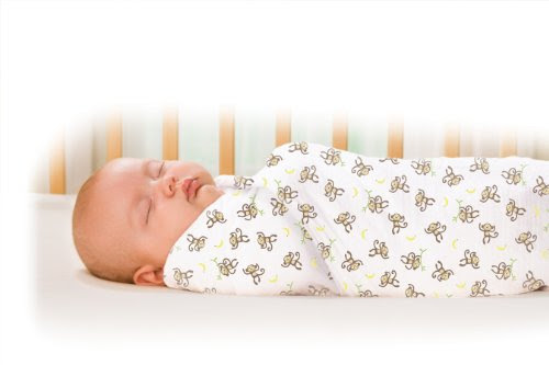 Summer Infant  Muslin SwaddleMe Blanket ,Go Bananas