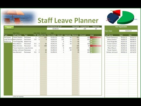 Excel leave tracker 2020