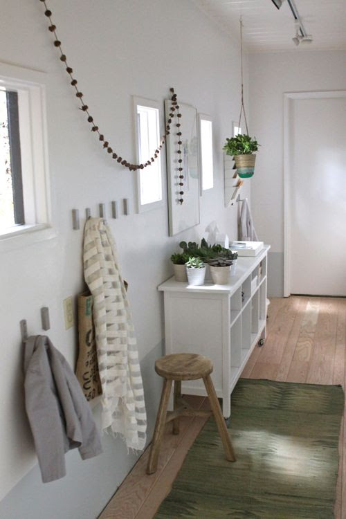 The Treehouse: Hallway Turned Mudroom — Make it Happen for Under $300!