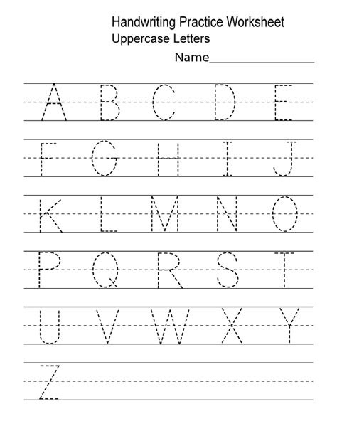 Name tracing practice worksheets are a valuable tool for early childhood development. alphabet practice worksheets to print activity shelter