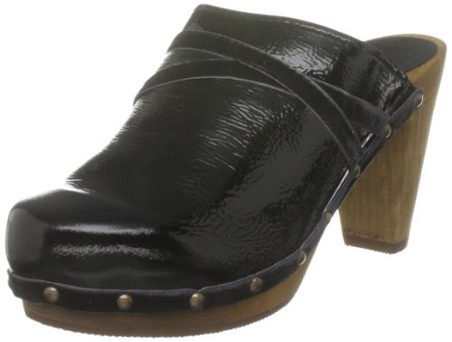 Sanita Women's Mira P Black Wedges Mules 453630/2 4 UK, 37 EU