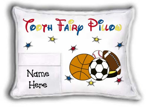 Tooth Fairy Pillow (self-contained pillow) - All Sport