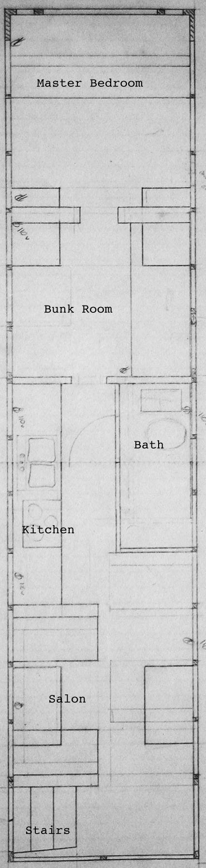 School Bus Conversion - Floor Plan