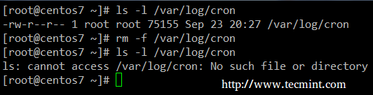 Delete Cron Logs