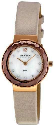 Best Reviews for Skagen Designs Ladies Quartz Watch with White Dial Analogue Display and Silver Leather Strap 456SRLT
