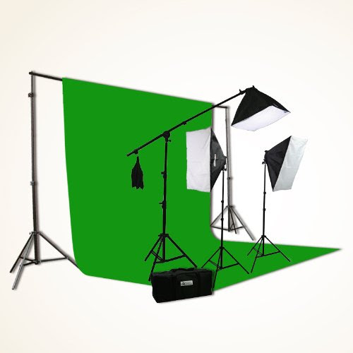 Cheap ePhoto 10 x 12 ChromaKey Green Screen Video Photography Boom Stand Lighting Background Support Kit by ePhotoInc H9004SB-1012G