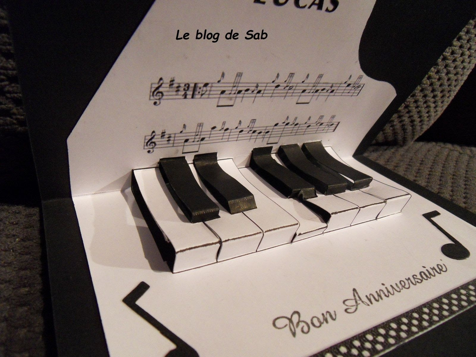 Carte Anniversaire Passion Musique Le Blog De Sab