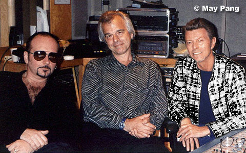 Reeves Gabrels, Tony Visconti and David Bowie david bowie tony visconti reeves gabrels mother