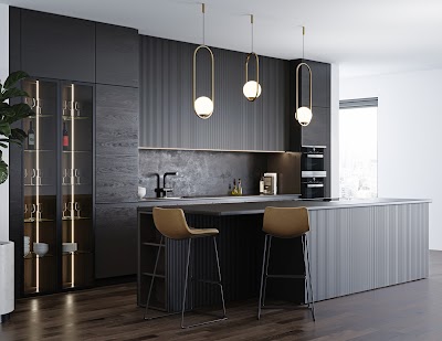 Cool Modern Black Kitchen Ideas