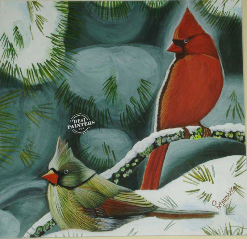 I think i love birds. Its simple water color painting as usual completed in 