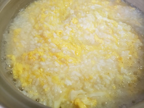 手作り派 犬のごはんと猫のごはん 卵 雑炊 練習中