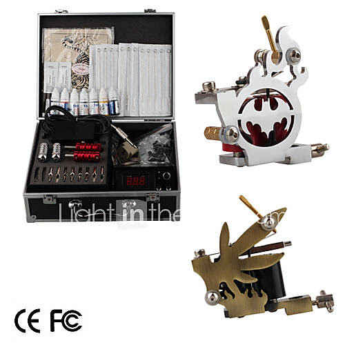 Professional Tattoo Machine Kit Completed Set With 2 Tattoo Gun 