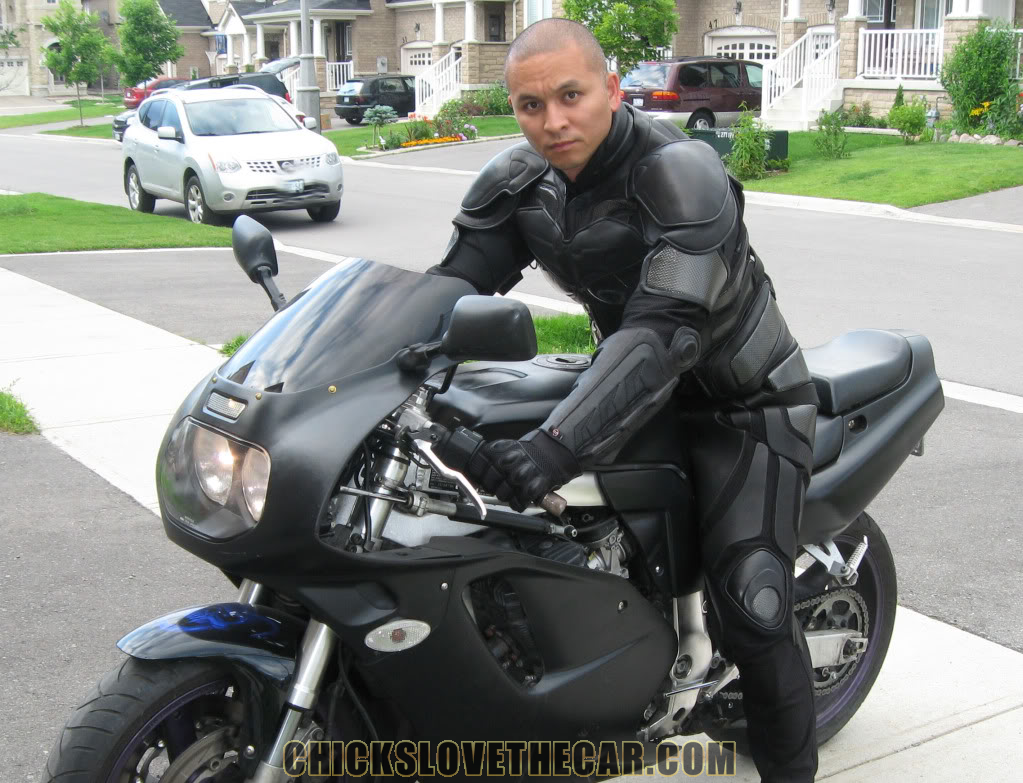 Dark Knight Leather Motorcycle Suit