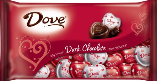 Dove Valentine's Heart Promises, Dark Chocolate, 8.87-Ounce Packages (Pack of 4)