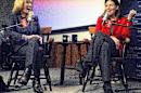 In this Tuesday, Oct. 25, 2016 file photo, candidates for U.S. Senate, Democrat New Hampshire Gov. Maggie Hassan, left, and incumbent Republican Sen. Kelly Ayotte laugh during a forum with business leaders in Manchester, N.H. The topics were the same but the tone was sharper as Ayotte and her challenger, Hassan, faced each other for another debate. The candidates for U.S. Senate met Thursday night, Oct. 27, 2016, for a televised debate broadcast by NH-1 news. The two traded barbs over funding for substance abuse and mental health treatment, the influence of special interests and whether grants for college students are being preserved. (AP Photo/Jim Cole, File)