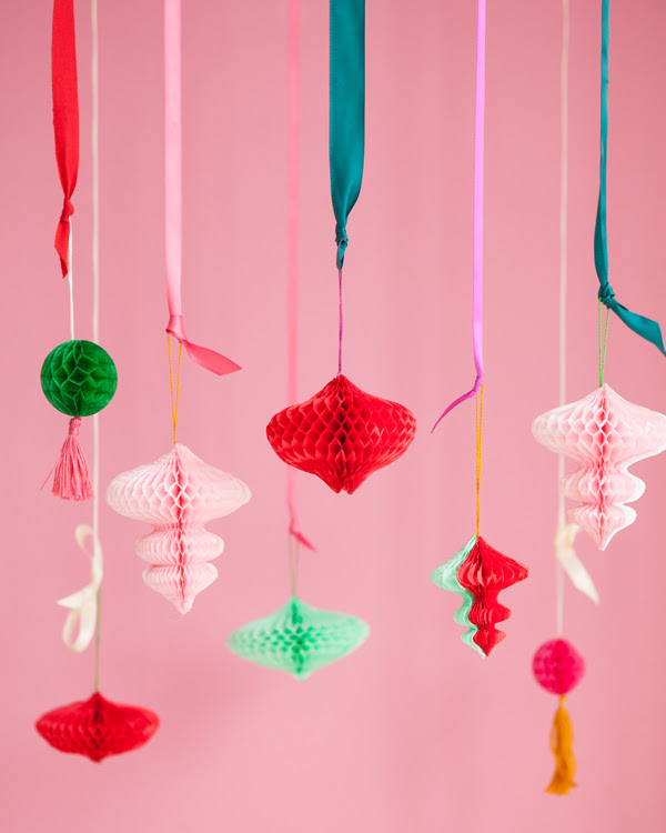 DIY Honeycomb Ornaments | Oh Happy Day!
